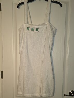 White Terry Leisure Swim Coverup One Size